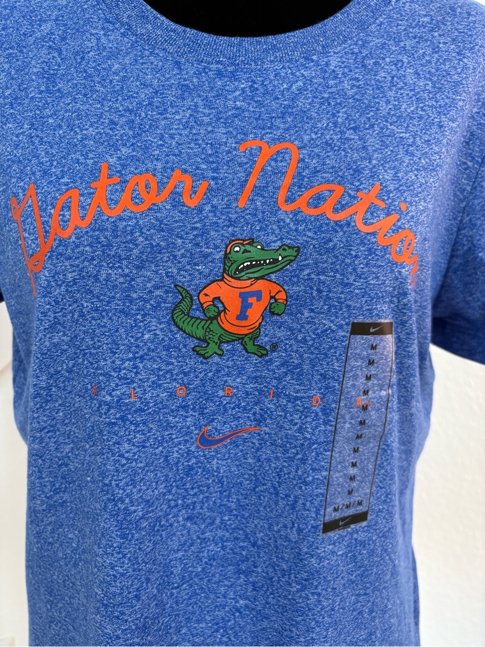 Nike Blue Florida Gators 'Gator Nation' Short Sleeve Tee with Orange Accents